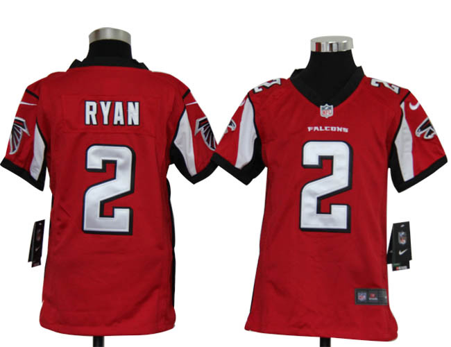 NFL South Jersey Atlanta Falcons 2 Boston College Matt Ryan Nike Youth Red